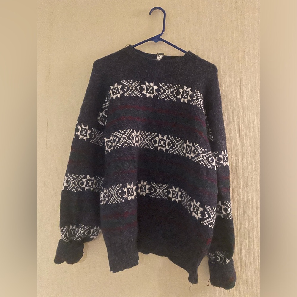Oversized warm winter sweater